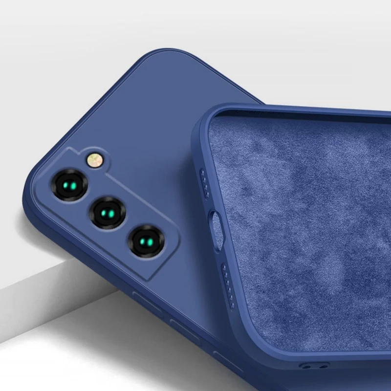 Siliconen Telefoonhoesje met Microfiber Voering voor Galaxy S22-S26 Series Shockproof Bescherming Ultradun | Sansoti