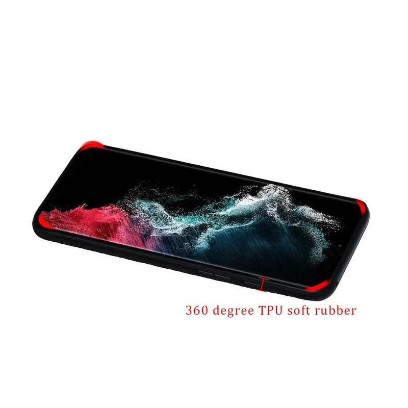 Leren Telefoonhoesje Tweekleurig Design voor Samsung Modellen met Camerabescherming en Schokbestendig | Sansoti