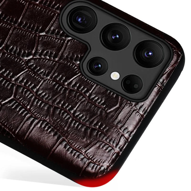 Leren Telefoonhoesje Tweekleurig Design voor Samsung Modellen met Camerabescherming en Schokbestendig | Sansoti