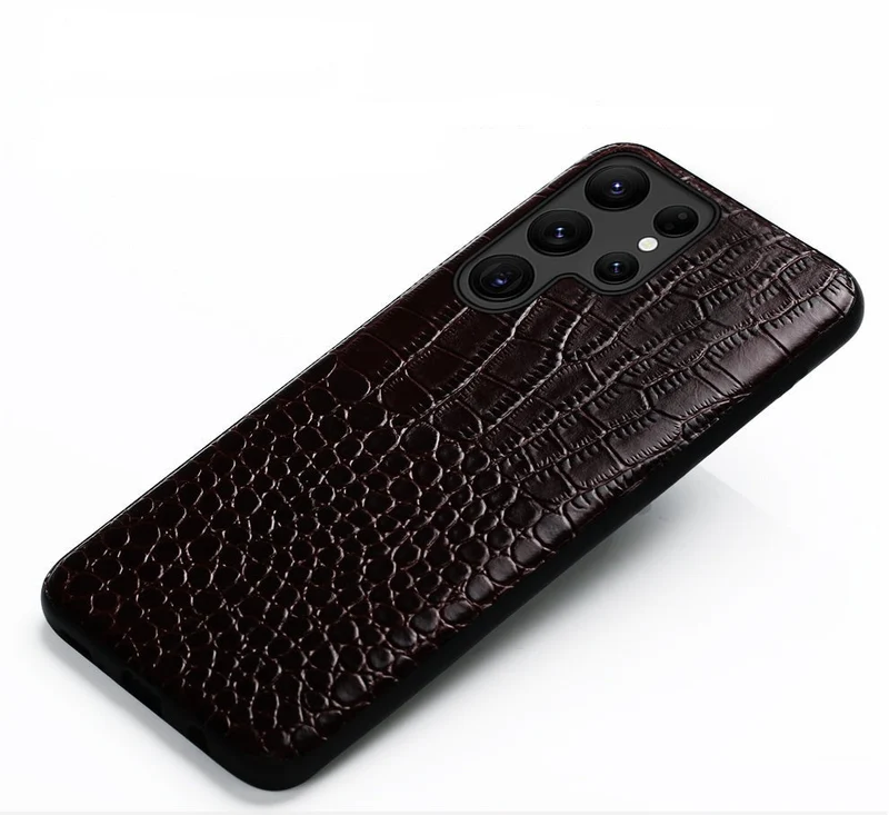 Leren Telefoonhoesje Tweekleurig Design voor Samsung Modellen met Camerabescherming en Schokbestendig | Sansoti