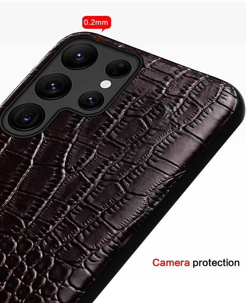 Leren Telefoonhoesje Tweekleurig Design voor Samsung Modellen met Camerabescherming en Schokbestendig | Sansoti