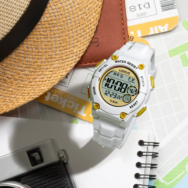 Lorus R2337PX9 Herrenuhr Digital Chronograph • EL-Beleuchtung • 10 BAR Wasserdicht