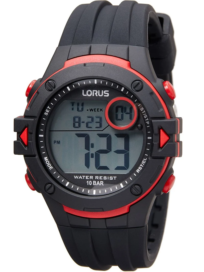 Lorus R2323PX9 Herrenuhr Digital 40mm Schwarz • 10 ATM Wasserschutz • 13 Funktionen