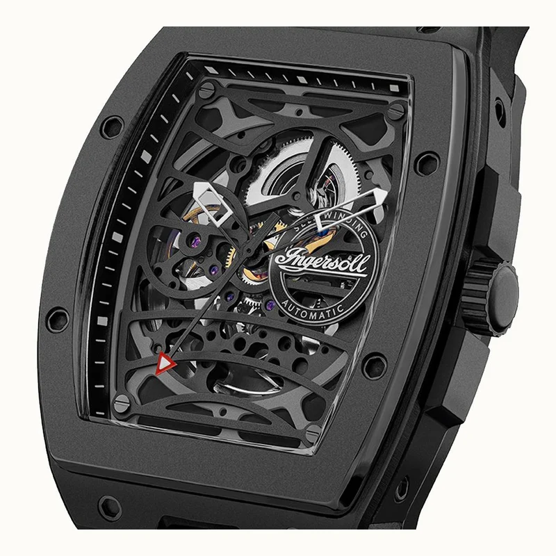 Ingersoll The Rim I16201 Herrenuhr Schwarz • Automatikwerk • Keramikgehäuse