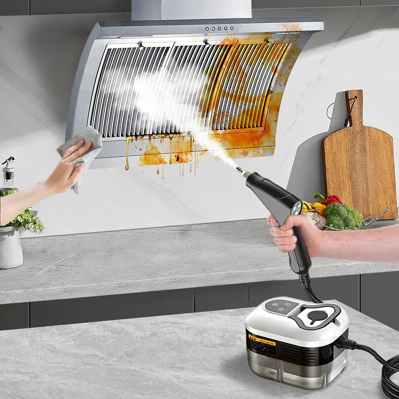 Hogedruk Stoomreiniger 2500W met Handschoenen 6 Standen 5 Opzetstukken voor Auto Huis Keuken Sanitair | Sansoti