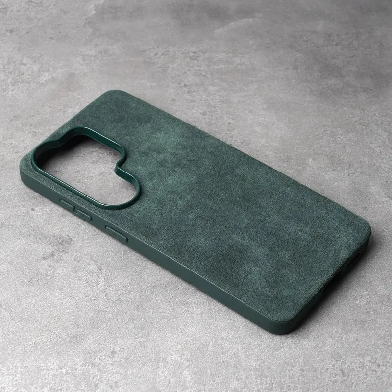 Premium Suède-achtige Telefoonhoes Samsung Galaxy met Comfortabele Grip Schokabsorptie en Stijlvolle Bescherming | Sansoti