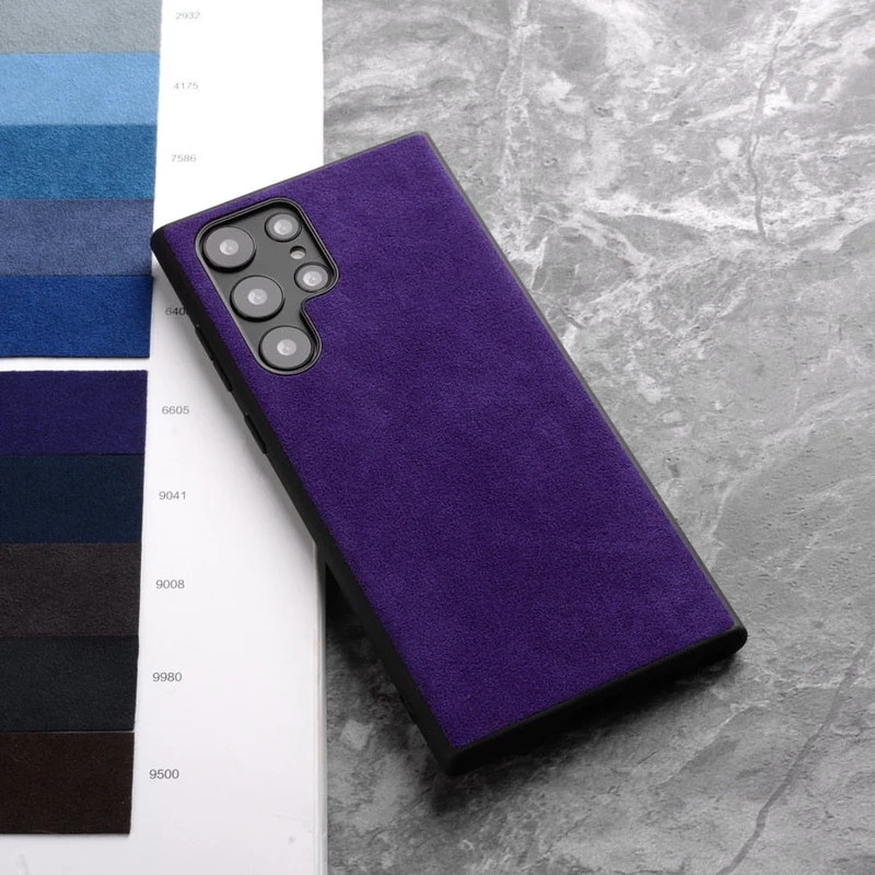 Premium Suède-achtige Telefoonhoes Samsung Galaxy met Comfortabele Grip Schokabsorptie en Stijlvolle Bescherming | Sansoti