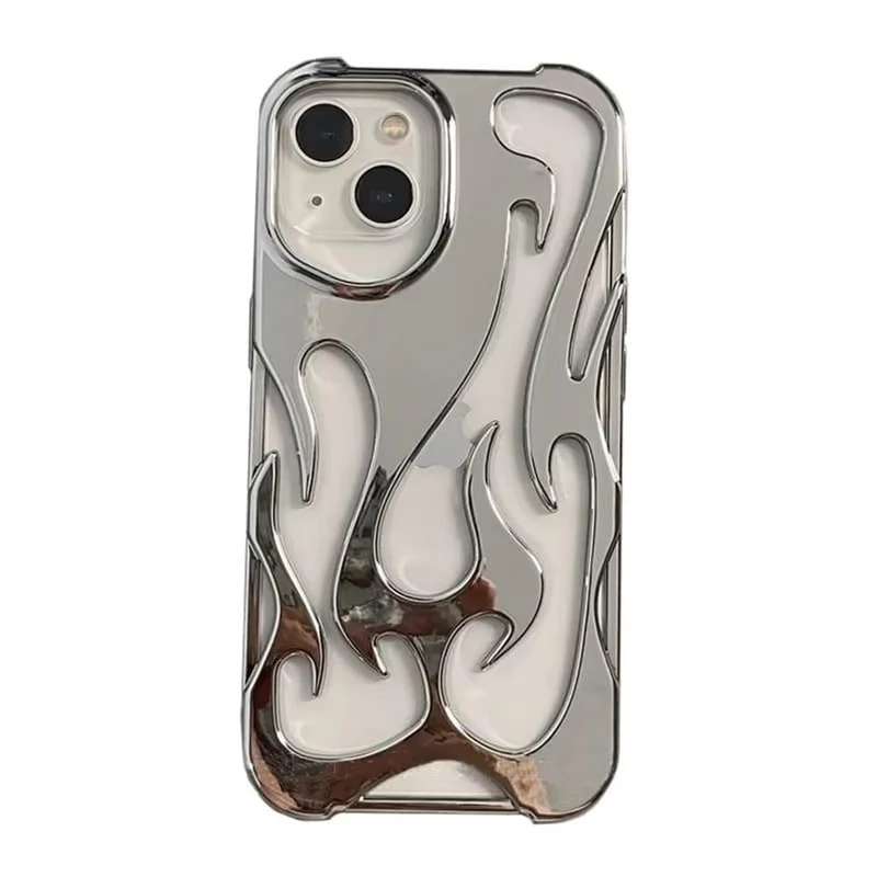 Geperforeerde Telefoonhoes iPhone met Vlammendesign Warmteafvoer Mat of Glanzend Afwerking Beschermhoes | Sansoti
