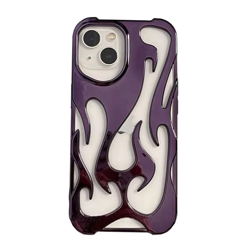 Geperforeerde Telefoonhoes iPhone met Vlammendesign Warmteafvoer Mat of Glanzend Afwerking Beschermhoes | Sansoti