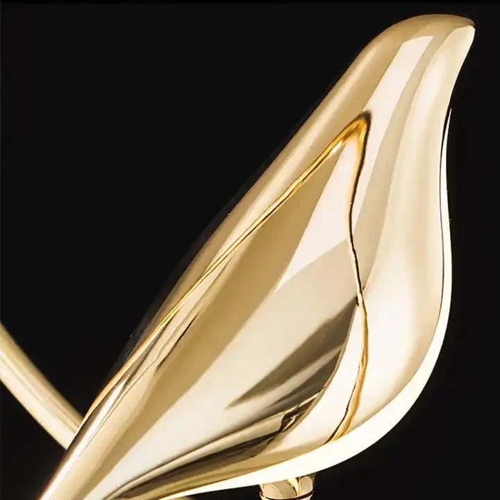 Hanglamp met Gouden Vogelsculptuur en LED-Verlichting voor Woonkamer Eetkamer Hal Slaapkamer Modern Design | Sansoti