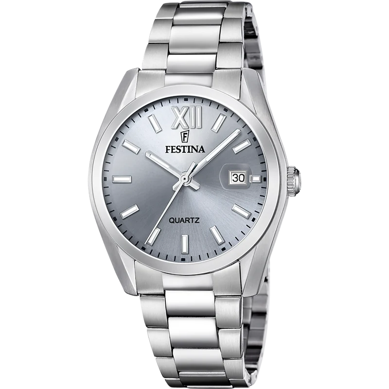 Festina F20707/1 Herrenuhr Classic 38mm • Edelstahlarmband • 5 ATM Wasserschutz