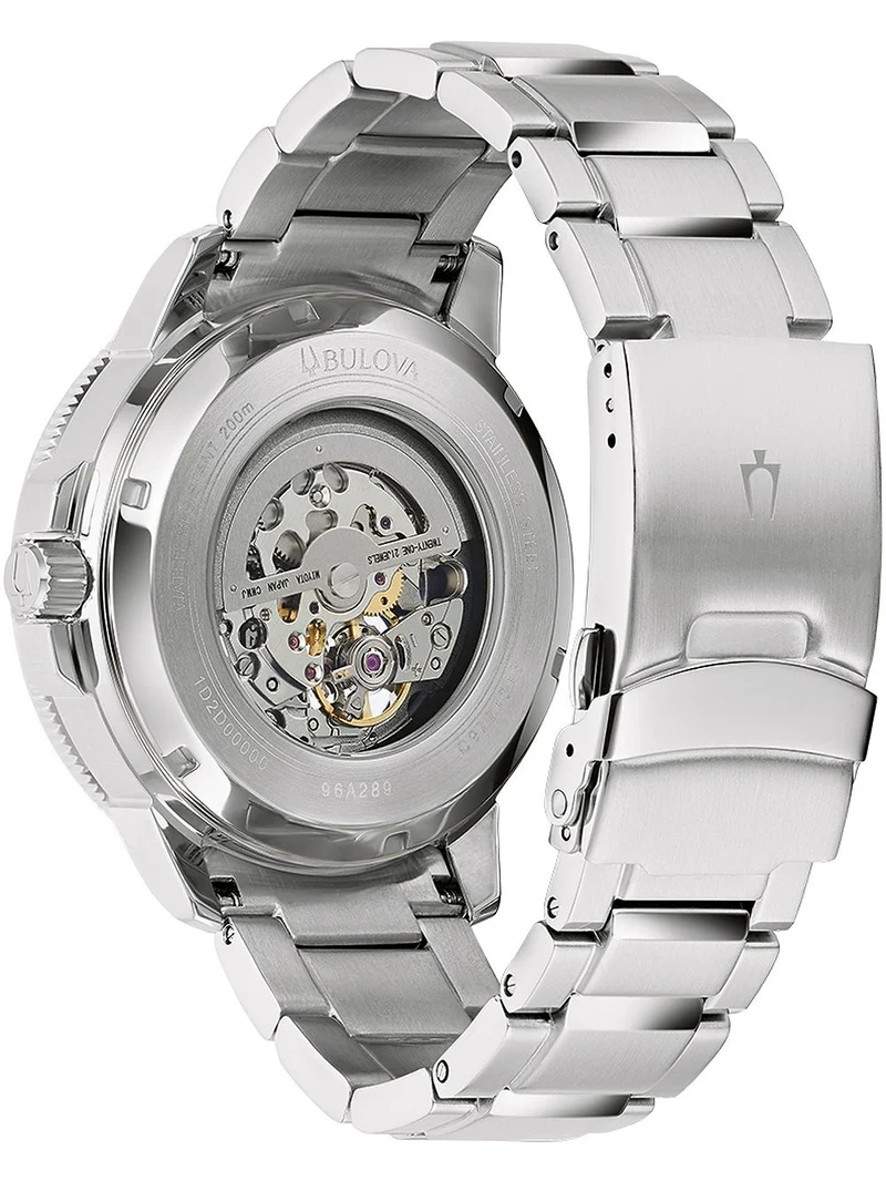 Bulova Marine Star 96A289 Herren Armbanduhr Blau • Automatikwerk • Mineralglas