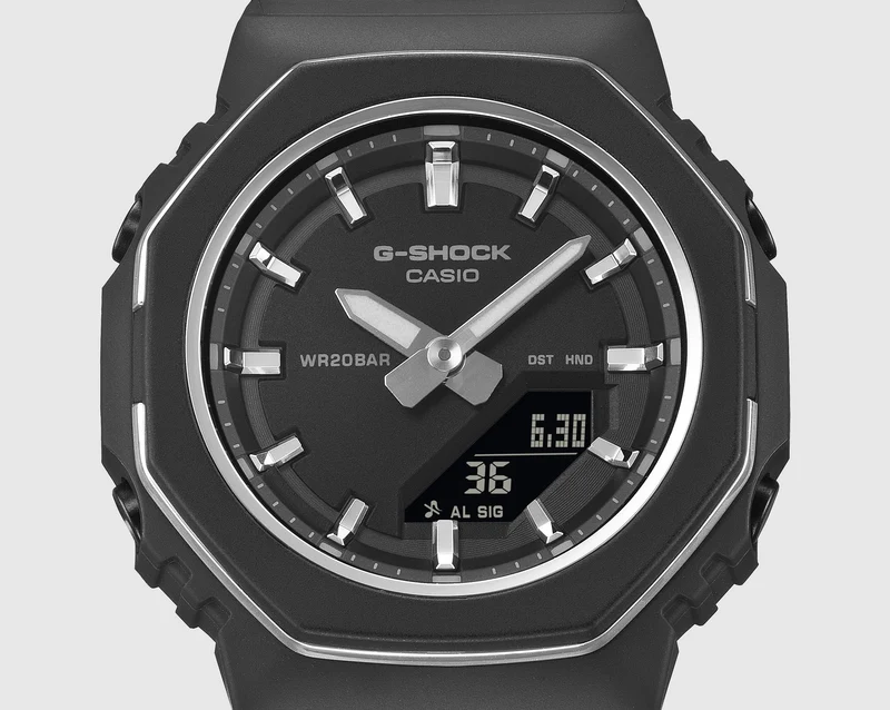 Casio GMA-P2110-1AER G-Shock Classic Damen Armbanduhr Schwarz • Ana-Digi • Biobasiertes Resin