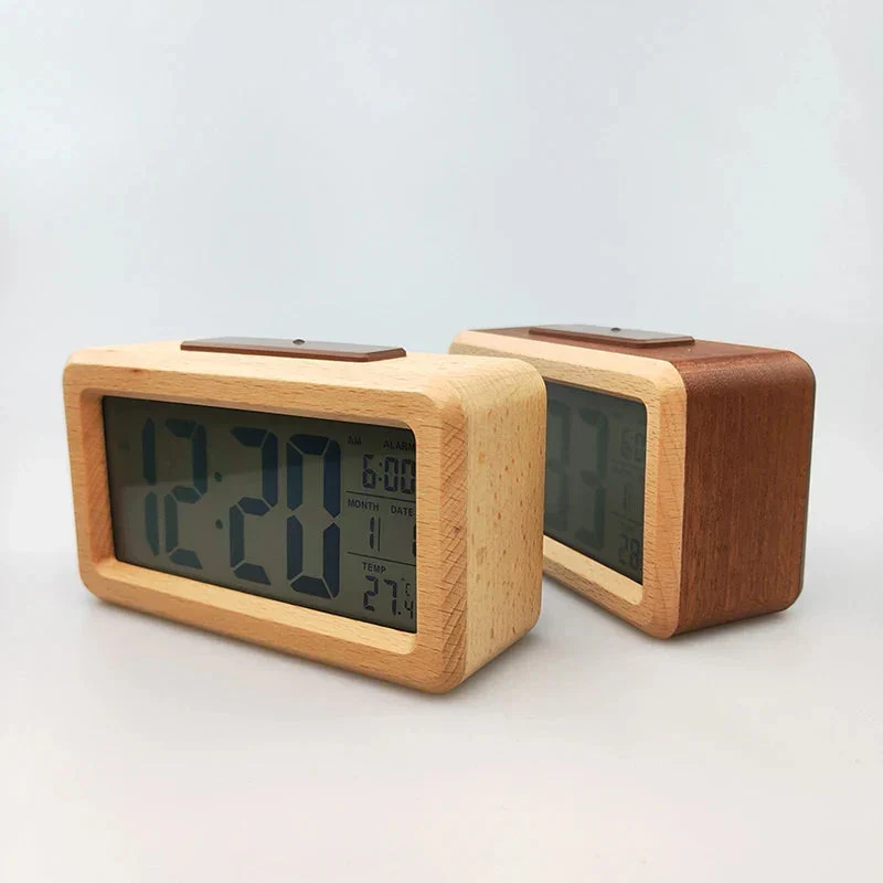 Digitaler Holzwecker mit Temperaturanzeige