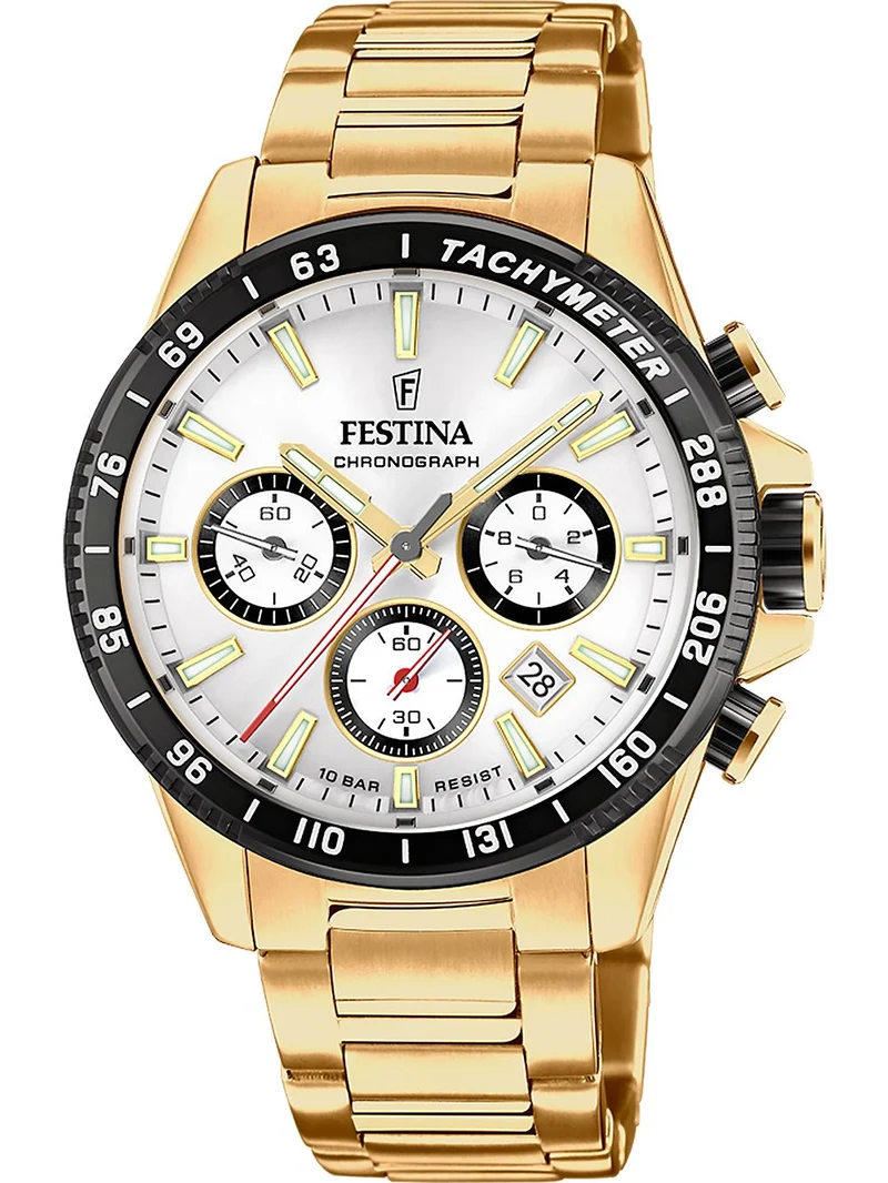 Festina Timeless Chronograph F20634/1 Herrenuhr Silber • Mineralglas • 10 ATM