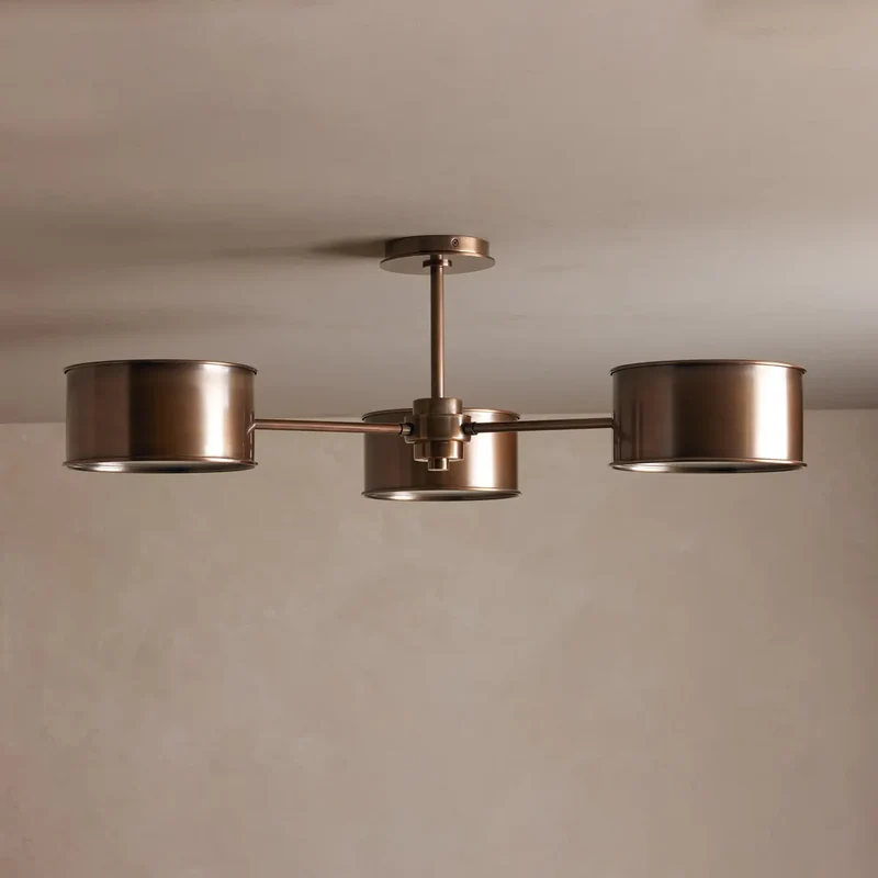 Plafondlamp Metaal 91cm Verfijnd Industrieel Design Woonkamer Slaapkamer Eetkamer Moderne Sfeerverlichting | Sansoti