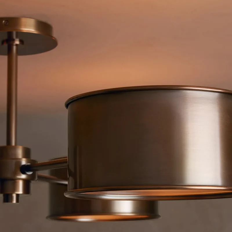 Plafondlamp Metaal 91cm Verfijnd Industrieel Design Woonkamer Slaapkamer Eetkamer Moderne Sfeerverlichting | Sansoti