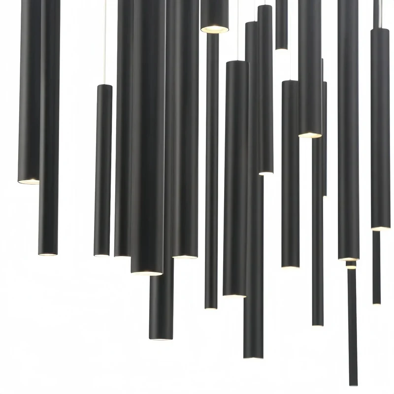 Moderne Lineaire Hanglamp met Verstelbare Aluminium Tubes en LED Spotverlichting voor Keukeneiland Eetkamer | Sansoti