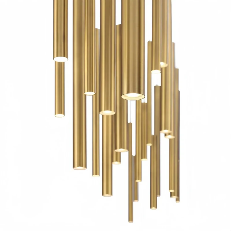Moderne Lineaire Hanglamp met Verstelbare Aluminium Tubes en LED Spotverlichting voor Keukeneiland Eetkamer | Sansoti