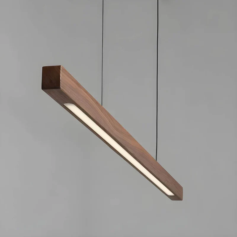 Hanglamp Hout LED Keukeneiland Verstelbaar Eethoek Bar Sfeervol Scandinavisch Design Warm Licht Dimbaar | Sansoti