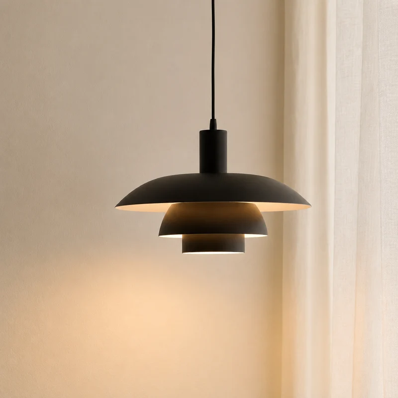 Scandinavische Metalen Hanglamp LED Dimbaar voor Eetkamer Keuken Woonkamer Plafondverlichting 29-39cm | Sansoti