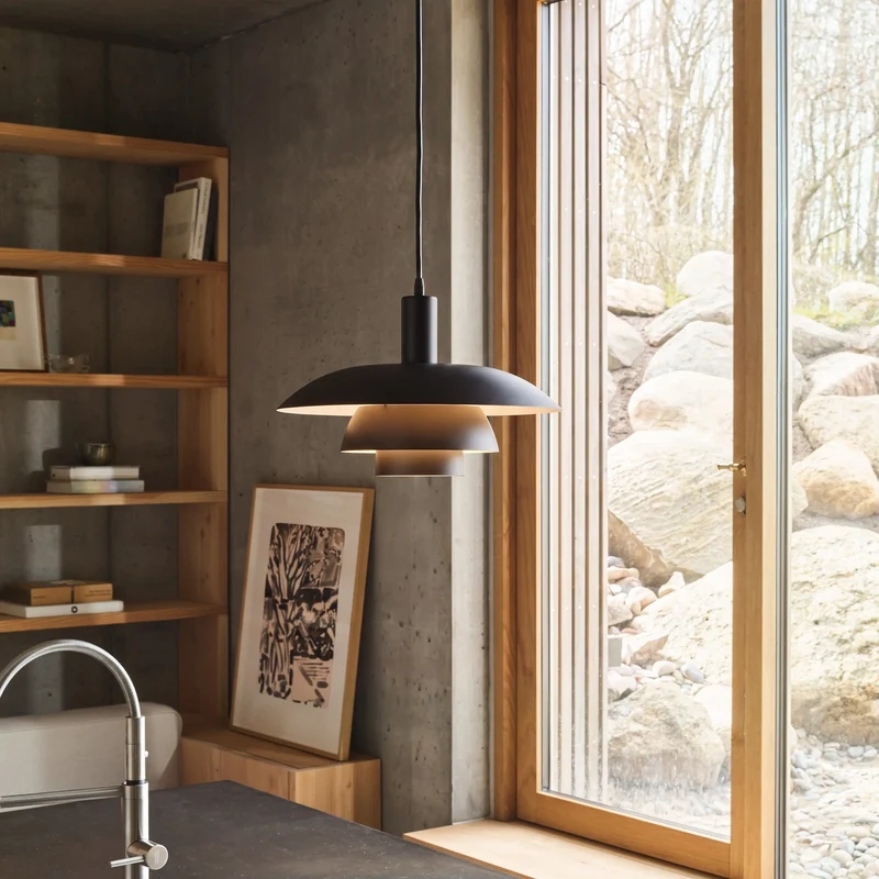 Scandinavische Metalen Hanglamp LED Dimbaar voor Eetkamer Keuken Woonkamer Plafondverlichting 29-39cm | Sansoti