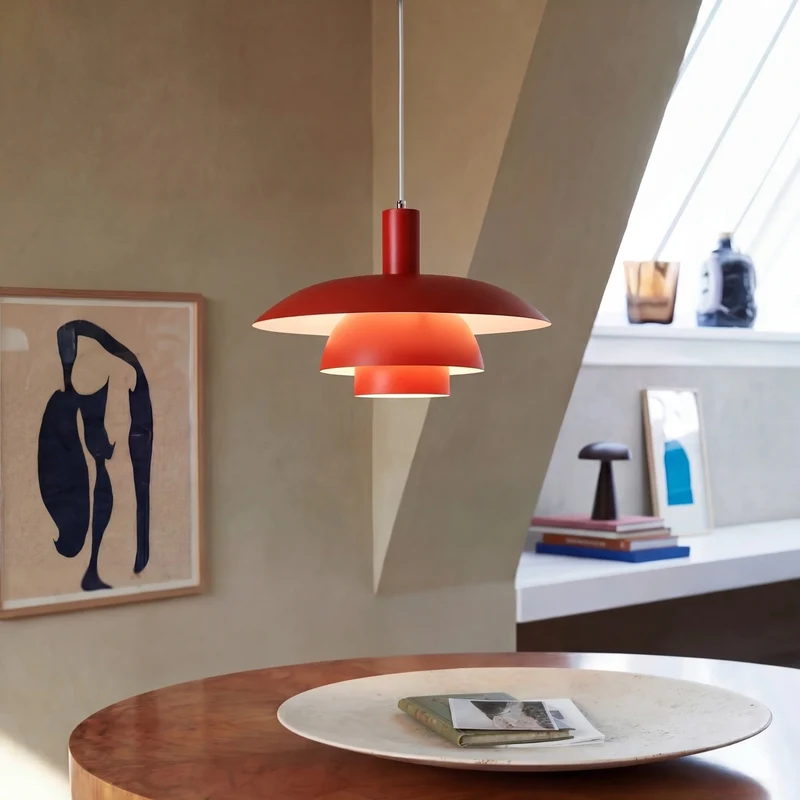 Scandinavische Metalen Hanglamp LED Dimbaar voor Eetkamer Keuken Woonkamer Plafondverlichting 29-39cm | Sansoti