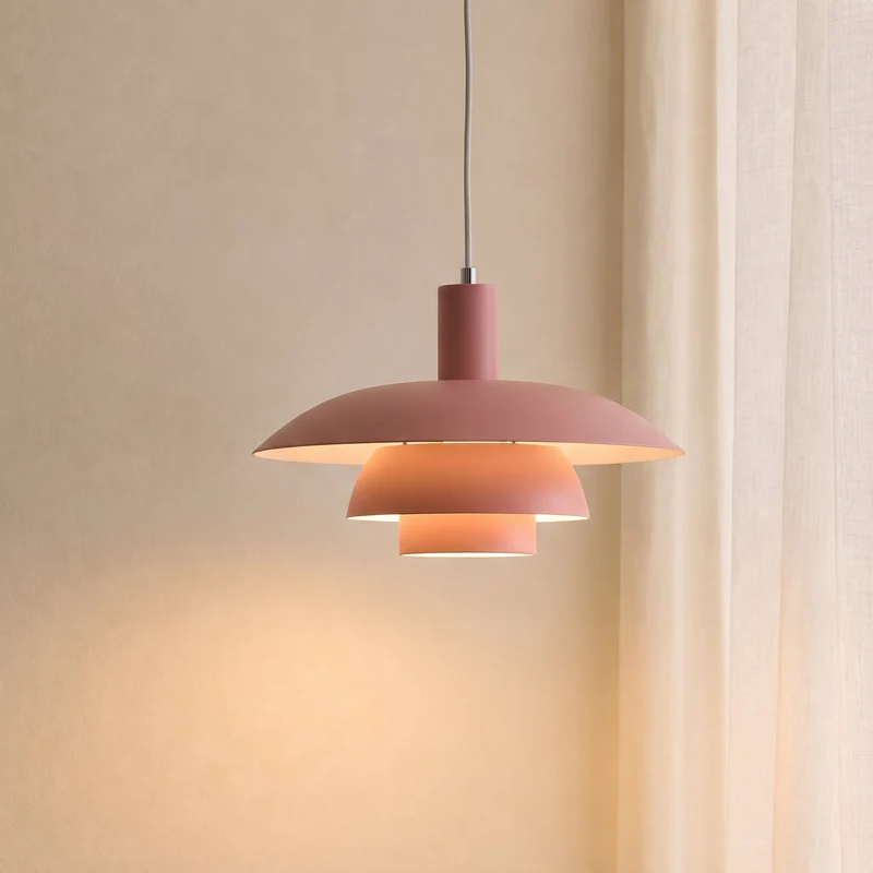 Scandinavische Metalen Hanglamp LED Dimbaar voor Eetkamer Keuken Woonkamer Plafondverlichting 29-39cm | Sansoti