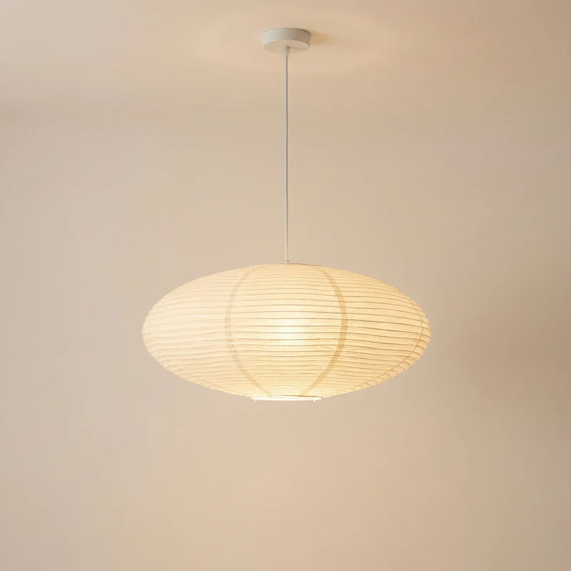 Hanglamp Papier Handgemaakt E27 Verstelbaar Eetkamer Woonkamer Scandinavisch Design Warm Sfeerverlichting | Sansoti