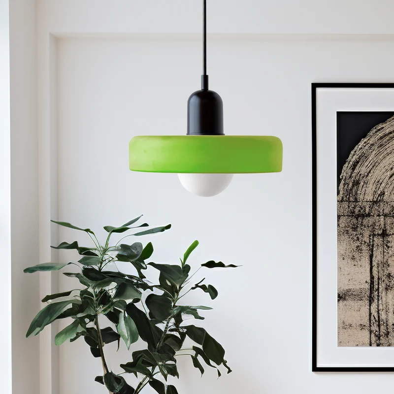 Geometrische Hanglamp Gekleurd Glas E27 Verstelbaar Eettafel Keukeneiland Retro Design Sfeerverlichting | Sansoti