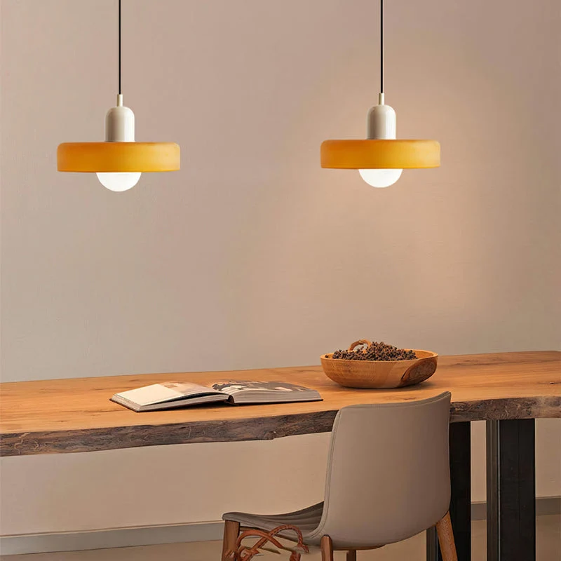 Geometrische Hanglamp Gekleurd Glas E27 Verstelbaar Eettafel Keukeneiland Retro Design Sfeerverlichting | Sansoti