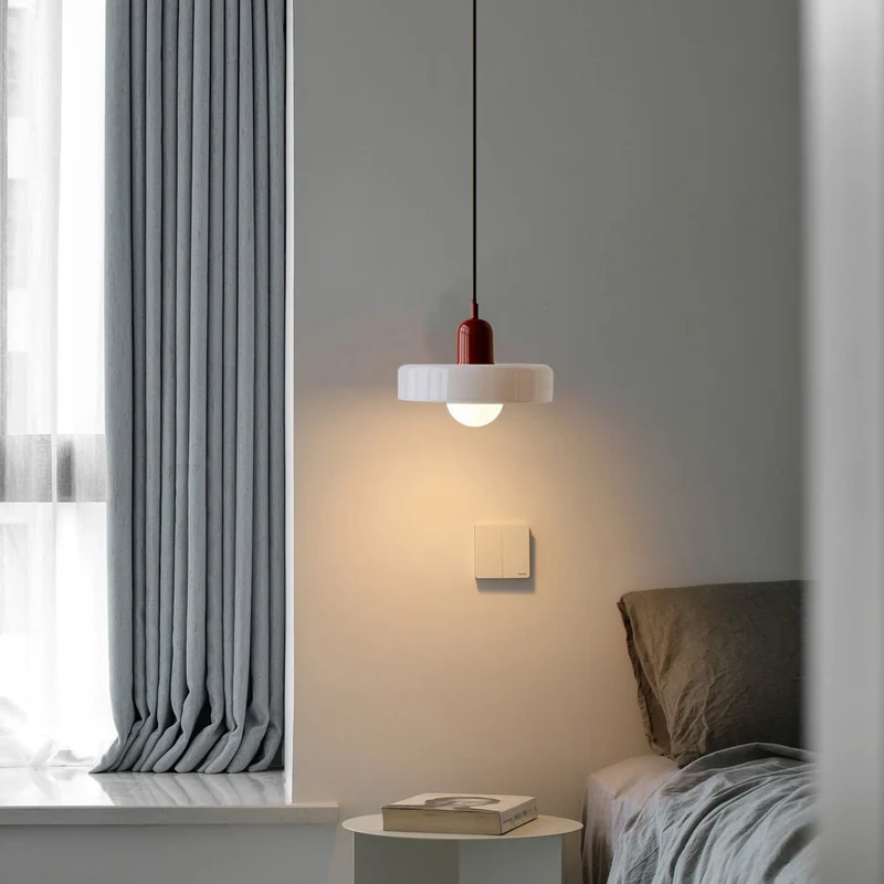 Geometrische Hanglamp Gekleurd Glas E27 Verstelbaar Eettafel Keukeneiland Retro Design Sfeerverlichting | Sansoti