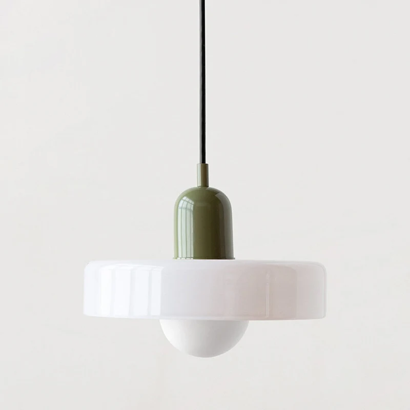 Geometrische Hanglamp Gekleurd Glas E27 Verstelbaar Eettafel Keukeneiland Retro Design Sfeerverlichting | Sansoti