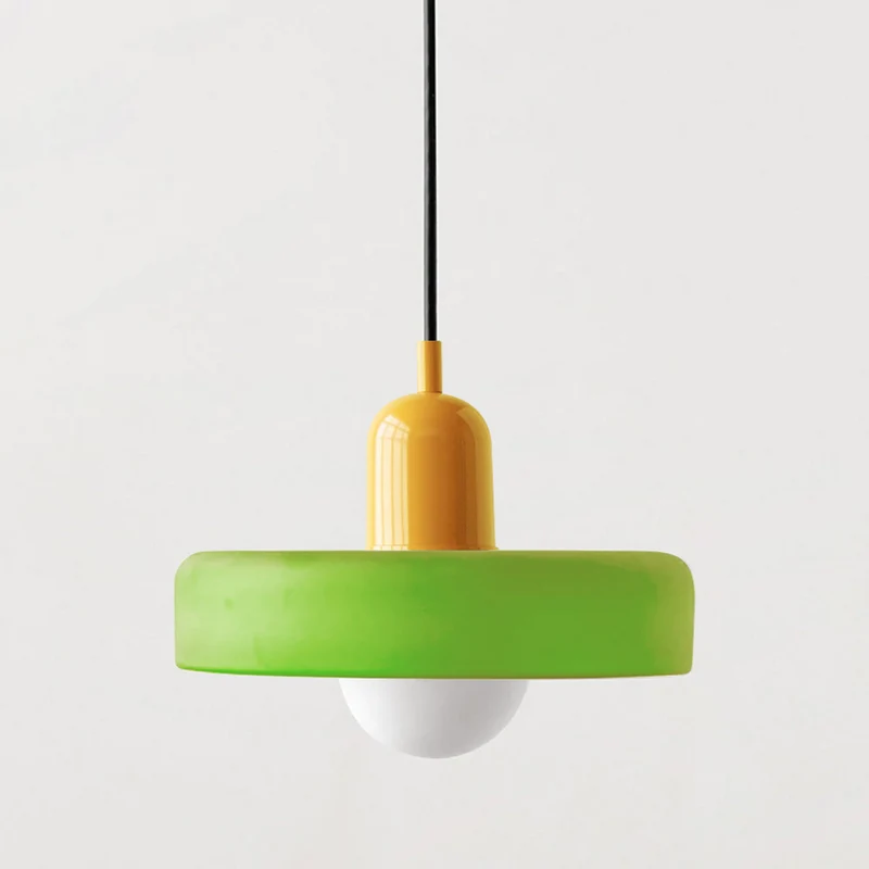 Geometrische Hanglamp Gekleurd Glas E27 Verstelbaar Eettafel Keukeneiland Retro Design Sfeerverlichting | Sansoti