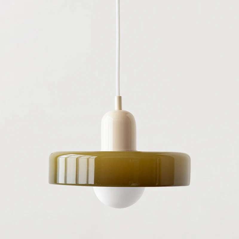 Geometrische Hanglamp Gekleurd Glas E27 Verstelbaar Eettafel Keukeneiland Retro Design Sfeerverlichting | Sansoti