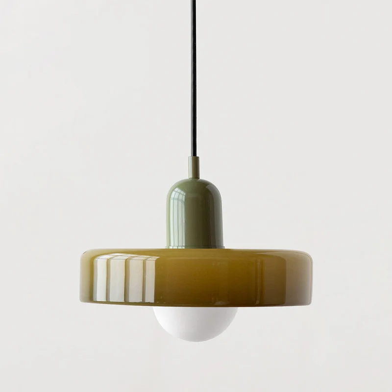 Geometrische Hanglamp Gekleurd Glas E27 Verstelbaar Eettafel Keukeneiland Retro Design Sfeerverlichting | Sansoti