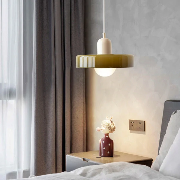 Geometrische Hanglamp Gekleurd Glas E27 Verstelbaar Eettafel Keukeneiland Retro Design Sfeerverlichting | Sansoti