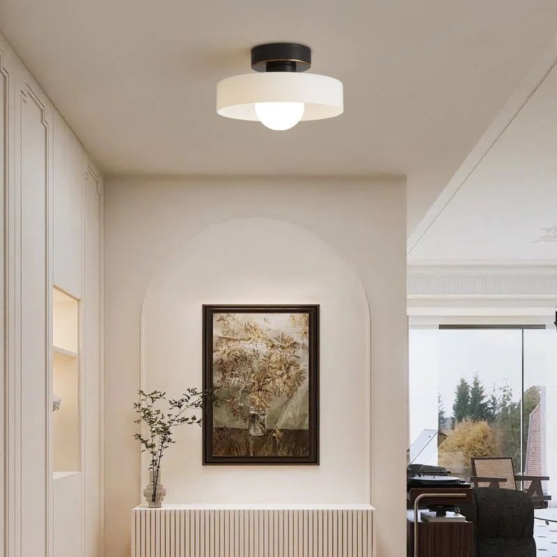 Plafondlamp Geometrisch Ø24cm Messing Glas Koper G9 Fitting Hal Slaapkamer Eetkamer Verlichting Interieur | Sansoti