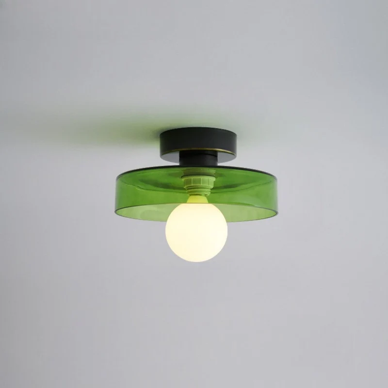 Plafondlamp Geometrisch Ø24cm Messing Glas Koper G9 Fitting Hal Slaapkamer Eetkamer Verlichting Interieur | Sansoti