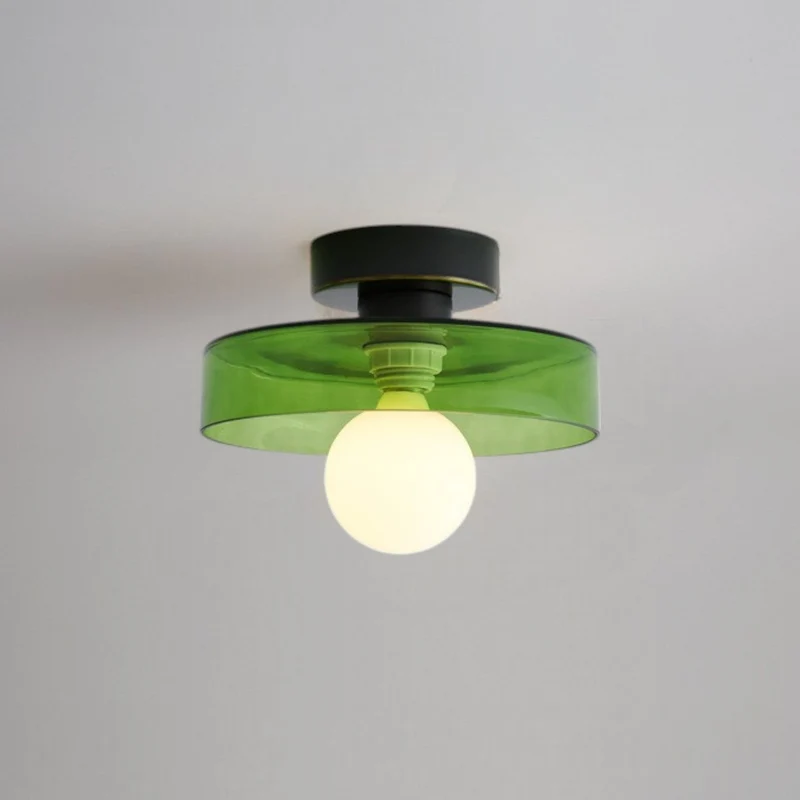 Plafondlamp Geometrisch Ø24cm Messing Glas Koper G9 Fitting Hal Slaapkamer Eetkamer Verlichting Interieur | Sansoti