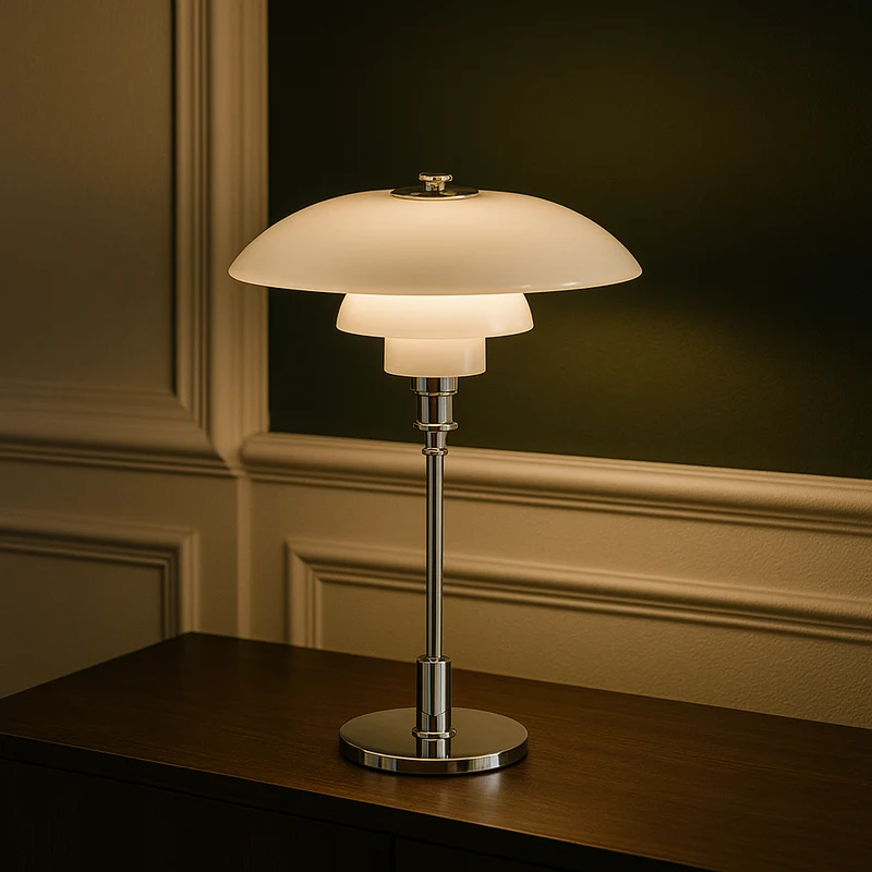 Minimalistische Tafellamp met Glazen Bol Dimbare LED Verlichting Sfeervolle Moderne Verlichting Slaapkamer Woonkamer | Sansoti