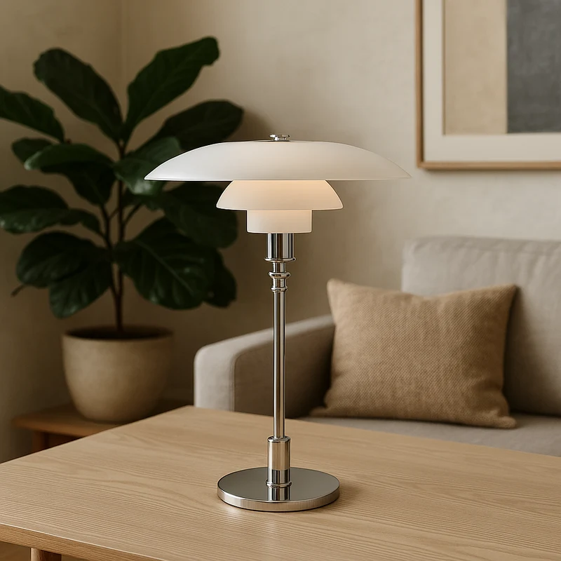 Minimalistische Tafellamp met Glazen Bol Dimbare LED Verlichting Sfeervolle Moderne Verlichting Slaapkamer Woonkamer | Sansoti
