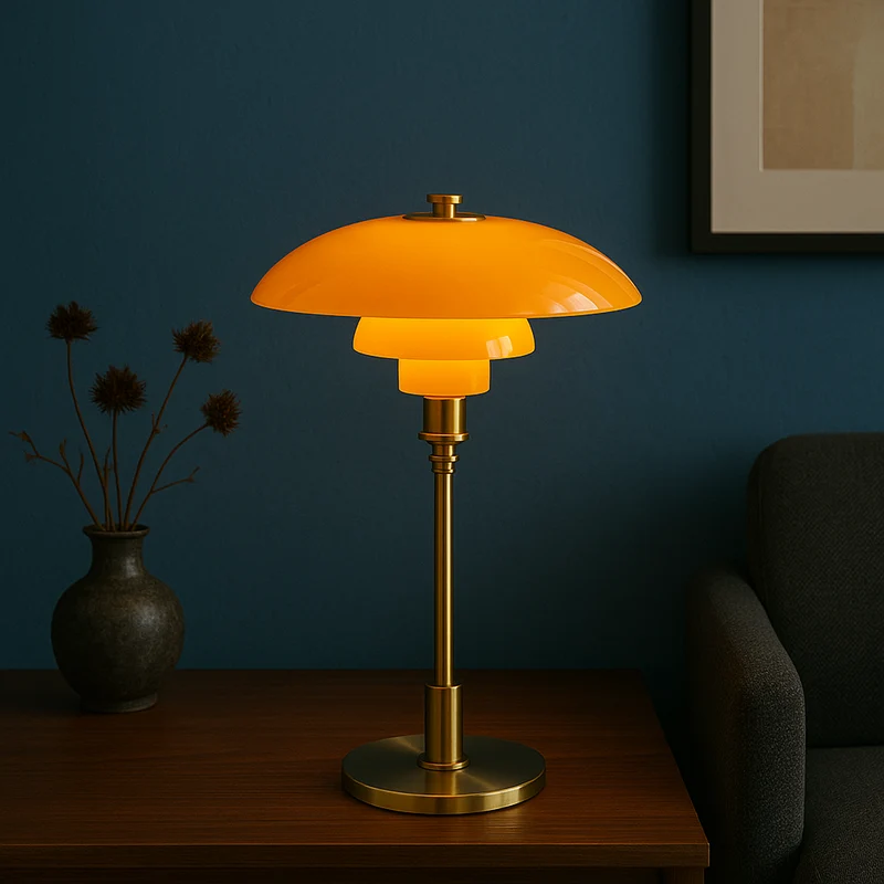 Minimalistische Tafellamp met Glazen Bol Dimbare LED Verlichting Sfeervolle Moderne Verlichting Slaapkamer Woonkamer | Sansoti