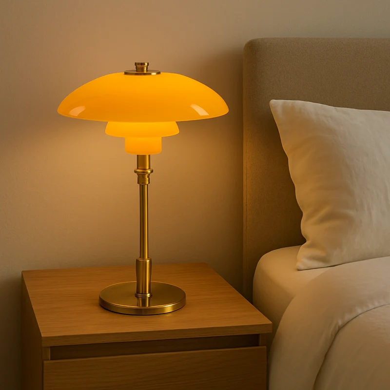 Minimalistische Tafellamp met Glazen Bol Dimbare LED Verlichting Sfeervolle Moderne Verlichting Slaapkamer Woonkamer | Sansoti