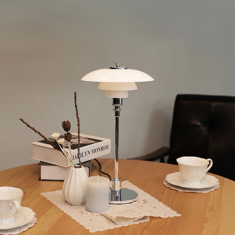 Minimalistische Tafellamp met Glazen Bol Dimbare LED Verlichting Sfeervolle Moderne Verlichting Slaapkamer Woonkamer | Sansoti
