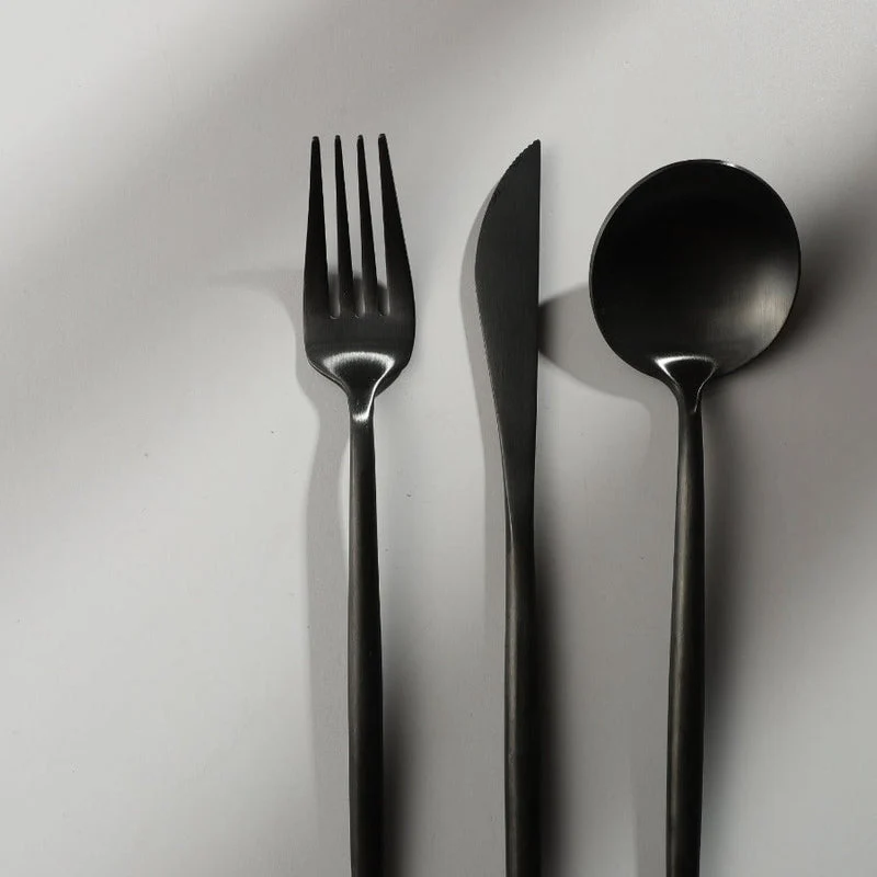 Bestek Set 18/10 RVS met Titanium Coating voor Moderne Gedekte Tafels 4 tot 16 Personen Elegante Tafelbestek | Sansoti
