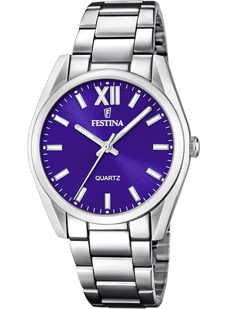 Festina Boyfriend F20622/A Damenuhr Silber • Mineralglas • Edelstahl-Armband