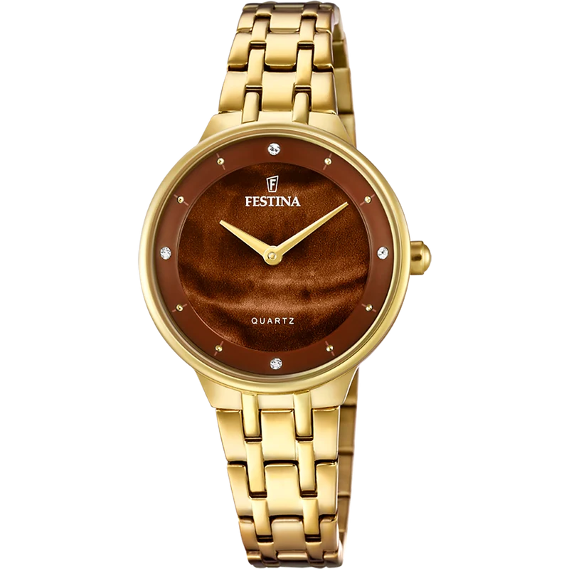 Festina Mademoiselle F20601/C Damenuhr Schwarz • 30mm Gehäuse • 5 ATM Wasserdichtigkeit