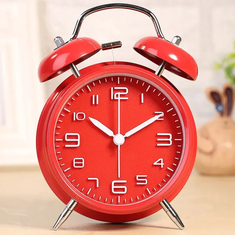 Roter Vintage Doppelglockenwecker