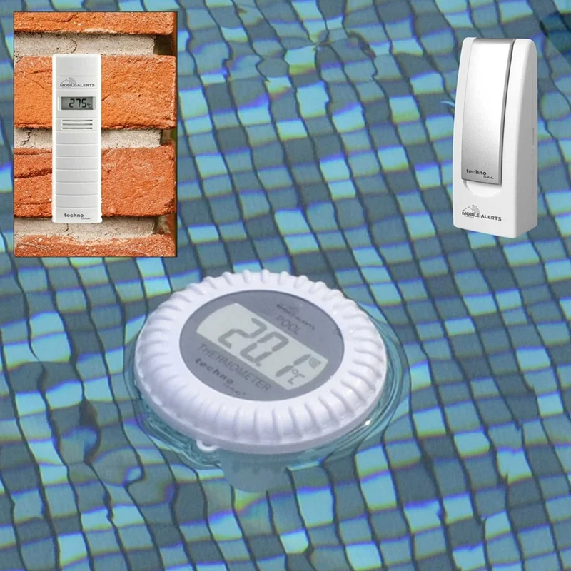 Wetterstation - Schwimmbadthermometer - Außenthermometer/Hygrometer - Technoline MA 10070